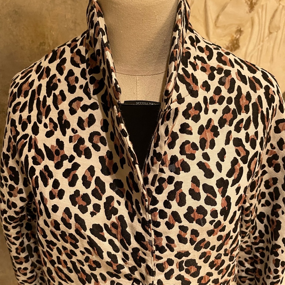 Gerard Darel Paris unlined animal print jacket/coat - Picture 8 of 8